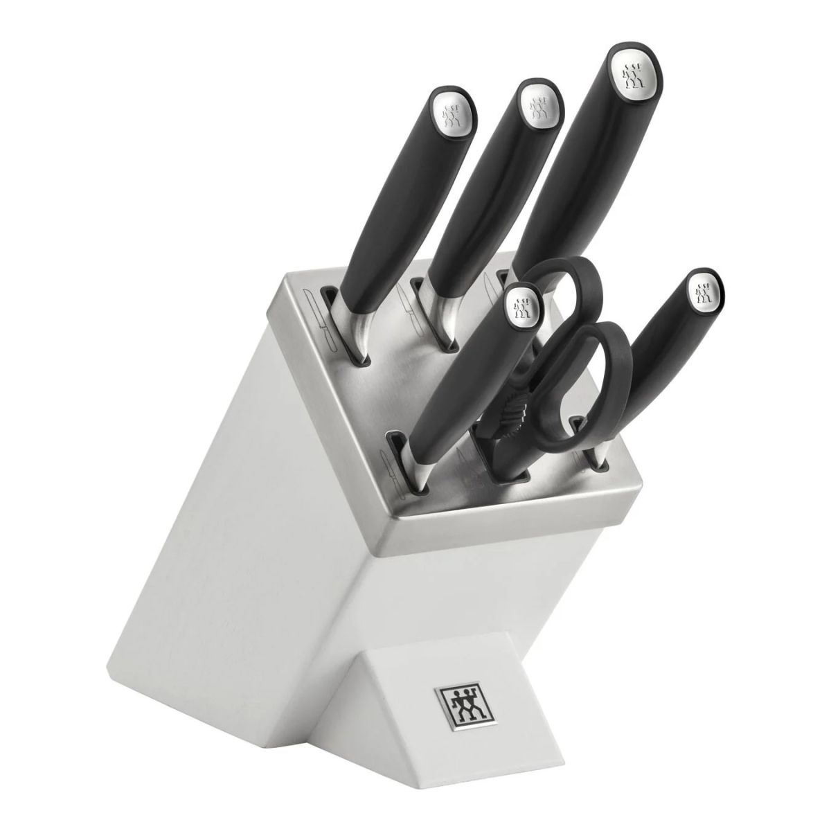 ZWILLING All * Star Messerblockset mit KiS Technologie 7-tlg, Kochmesser  Küchenmesser Weiß