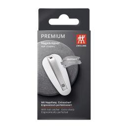 ZWILLING Premium Nagelknipser mit Nagelfang 85mm, Edelstahl mattiert