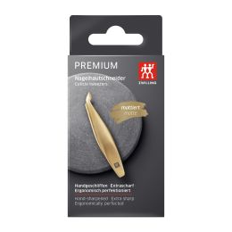 Zwilling Nagelhautschneider, gold mattiert
