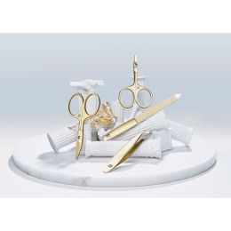 Zwilling Nagelhautschere, gold mattiert