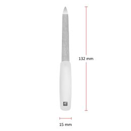 ZWILLING Saphir-Nagelfeile 130mm, weiß feinkörnigen Feilenflächen