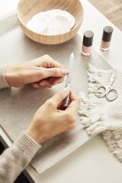 ZWILLING Saphir Nagelfeile, Formfeile Doppelseitig aus Edelstahl für Perfektes Feilergebnis aus Mattiertem Edelstahl, Premium, 130 mm