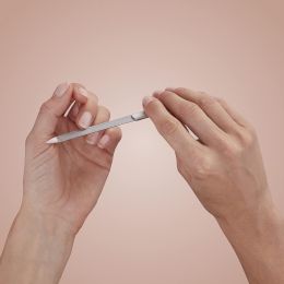 ZWILLING Saphir Nagelfeile, Formfeile Doppelseitig aus Edelstahl für Perfektes Feilergebnis aus Mattiertem Edelstahl, Premium, 130 mm