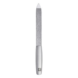 ZWILLING Saphir Nagelfeile, Formfeile Doppelseitig aus Edelstahl für Perfektes Feilergebnis aus Mattiertem Edelstahl, Premium, 130 mm