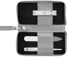 Zwilling Premium Maniküre Set 3 tlg. vegan, grau