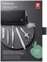 Zwilling Professionelle Premium Maniküre Set 5 tlg. vegan, schwarz