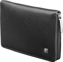 Zwilling Schwarzes Leder-Etui mit Reißverschluss 8-tlg. aus hochwertigem Leder