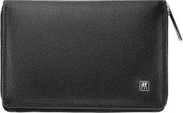 Zwilling Schwarzes Leder-Etui mit Reißverschluss 8-tlg. aus hochwertigem Leder