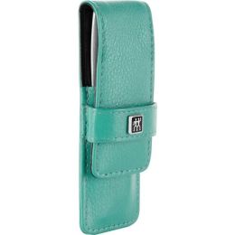 ZWILLING professionelle Maniküre Set 2tlg. mit Pinzette und Feile, Leder, Mint