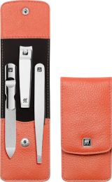 ZWILLING Hochwertige Maniküre Pediküre Set 3tlg. mit Nagelknipser,Coral, Promoset