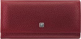 ZWILLING Maniküreset 5-teilig für Nagelpflege und Pediküre aus Rindleder mit Druckknopf, Rot