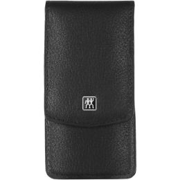 Zwilling CLASSIC INOX Maniküreset Manicure Etui Nagelpflege Taschen-Etui Rindleder schwarz 3-tlg.