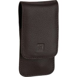Zwilling CLASSIC INOX Druckknopf-Etui, Braun, 3-tlg. hochwertiges Edelstahl