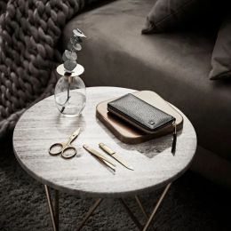 ZWILLING luxuriöse Maniküre Pediküre Set 3tlg. mit Kombi-Nagelschere, Leder, schwarz