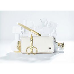 Zwilling Maniküre Pediküre Set 5tlg. mit Nagelschere, Leder, beige