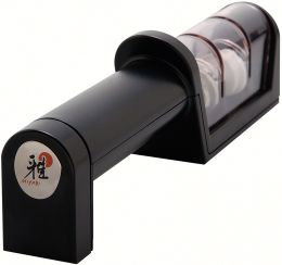 MIYABI MIYABI Messerschärfer Keramikrollen, 21 cm Schwarz Keramik Schwarz