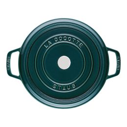 Staub La Cocotte Töpfe und Pfannen Cocotte, 28 cm | La-Mer | rund | Gusseisen