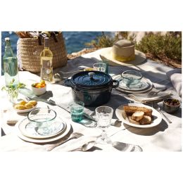 Staub La Cocotte Töpfe und Pfannen Cocotte, 28 cm | La-Mer | rund | Gusseisen