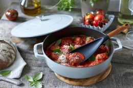 Staub Bräter mit Chistera Drop-Structure 24 cm, rund, Weisser Trüffel, Gusseisen