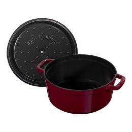 Staub La Cocotte Töpfe und Pfannen Cocotte, 26 cm | Bordeaux | rund | Gusseisen
