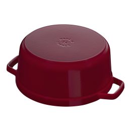 Staub La Cocotte Töpfe und Pfannen Cocotte, 28 cm | Bordeaux | rund | Gusseisen