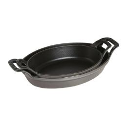 Staub Auflaufform Ofenform, 21 x 13.97 cm Gusseisen Graphit-Grau