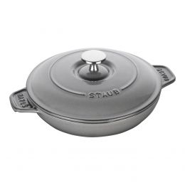 Staub Specialities Auflaufform Bräter Ofenform mit Deckel 20 cm, Gusseisen Graphit-Grau