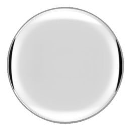 Staub Nickelknauf groß 4 cm, Nickel Farbe Silber