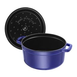 Staub La Cocotte Cocotte, 28 cm Dunkelblau rund Gusseisen Dunkelblau