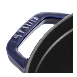 Staub La Cocotte Cocotte, 28 cm Dunkelblau rund Gusseisen Dunkelblau