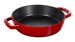 Staub Pans Bratpfanne, 26 cm Gusseisen Kirsch-Rot rund Kirsch-Rot