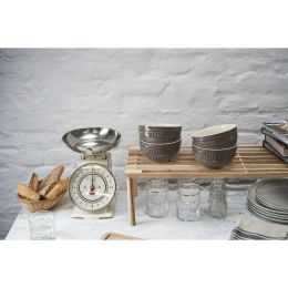 Staub Ceramique Schüsselset, Schüssel 4-tlg Antik-Grau Keramik 14 cm 0,7 Liter Zubereiten und Servieren