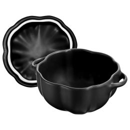 Staub Ceramique Cocotte, 12 cm | Schwarz | Kürbis | Keramik