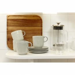 Staub 6er Set Dining Line Tasse 300 ml, Keramik Spülmaschinenfest Kratzfest