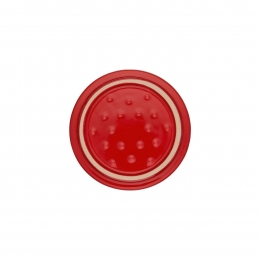 Staub Set 6 Stück Keramik Dessertschale Auflaufform Mini Cocotte, rund Kirsch-Rot 10 cm