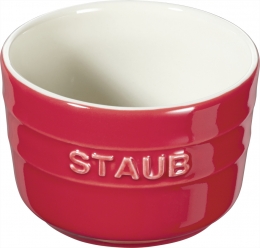 Staub Keramik 6er Set XS Mini Förmchen Ramekin Dessertschale rund Kirschrot 8 cm