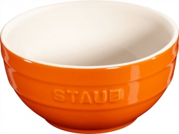 Staub Keramik 6 er Set Schale Schüssel Desertschale, klein orange 12 cm Ceramic