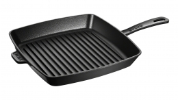 STAUB Grillpfanne, quadratisch, 30 x 30 cm schwarz Grillpfannen 30 cm