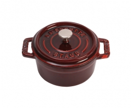 Staub Cocotte Bräter 24 cm grenadinerot rund