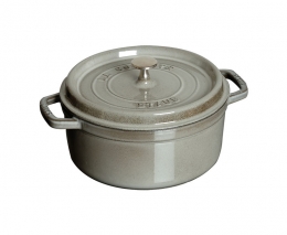 Staub Cocotte Bräter 18 cm grau rund