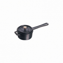 Staub kleiner Soßenpf Topf schwarz 10 cm