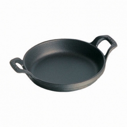 Staub Auflaufform rund  16 cm schwarz