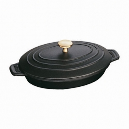 Staub ovale Auflaufform 23 cm schwarz