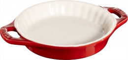 Staub Keramik Tarte-Form kirsche 13 cm Auflaufform Backform Ceramic