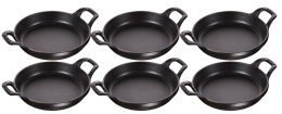 6er Set Staub Stapelbare Auflaufform, rund 16cm