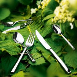 Wilkens Besteck Besteckgarnitur Menübesteck Set 60-teilig poliert Cantone in 18/10 Edelstahl