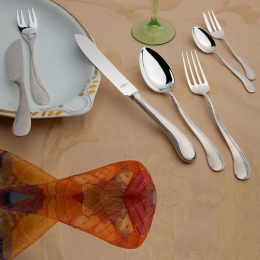Wilkens Silberbesteck Set 30-teilig Tulipan in 925 Sterlingsilber Besteck