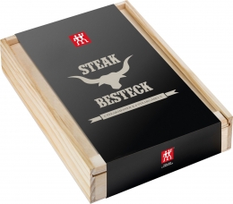 ZWILLING® Specials 12-tlg. Steakbesteck-Set Steakmesser in Holzschatulle