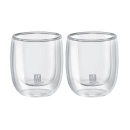 ZWILLING Sorrento Doppelwandiges Glas, Espresso, 80 ml / 2-tlg hochwertiges Borosilikatglas