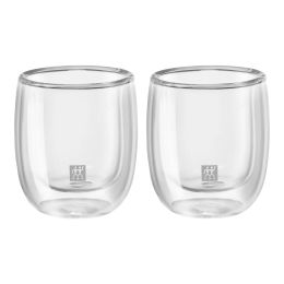 ZWILLING Sorrento Doppelwandiges Glas, Espresso, 80 ml / 2-tlg hochwertiges Borosilikatglas